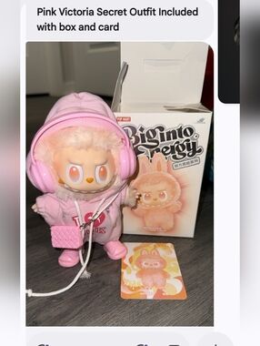 Big Into Energy Pink Plush Vinyl Figure with Accessories